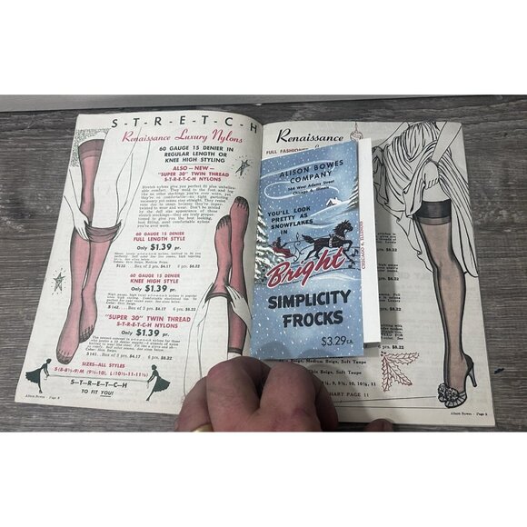 Alison Bowes Christmas Catalog Fashion Booklet Paperback 1955 - Picture 3 of 4